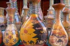 Декоративные бутылки с цветной солью