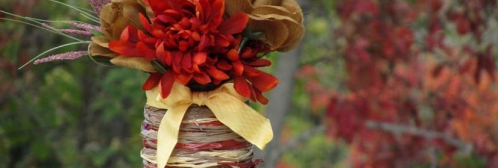 Ваза с Цветами Своими Руками